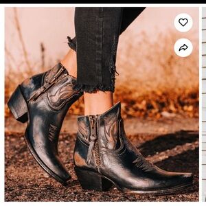 Freebird Wolfie Black Women’s Ankle Boot